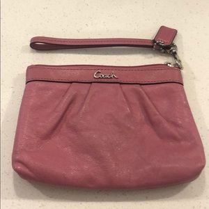 Pink Coach Wristlet